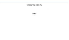 CIR Precedents - Endocrine Activity
